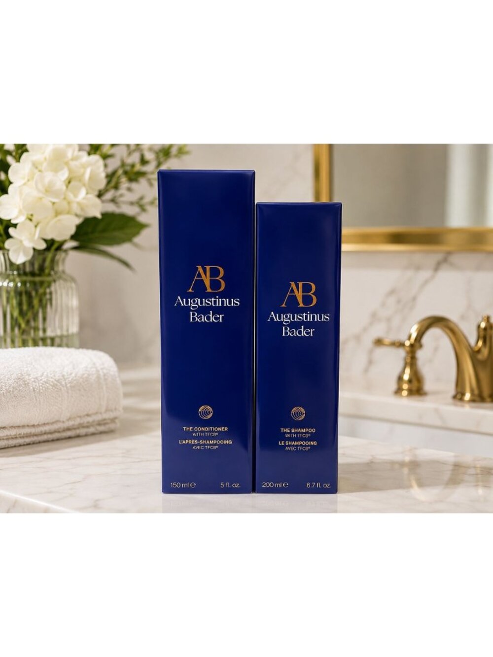 Augustinus Bader Hair Care Set Shampoo Conditioner TFC8 6.7 oz & 5 oz NIB Sealed